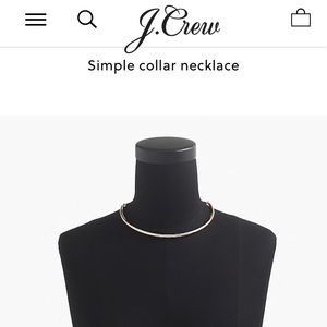 J. Crew Simple Collar Necklace